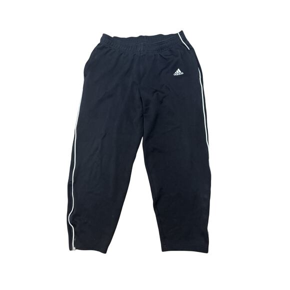 Vintage Y2K Adidas Ankle Zip Joggers Sweatpants Black Size L - Picture 1 of 4